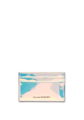 Alexander McQueen holographic leather cardholder - Multicolour