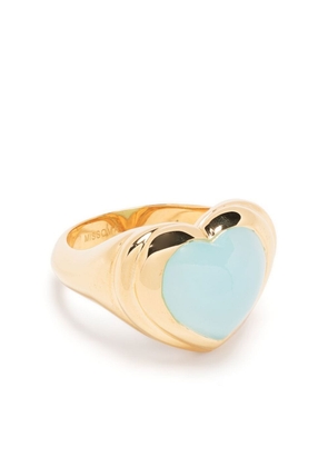 Missoma jelly heart gemstone ring - Gold