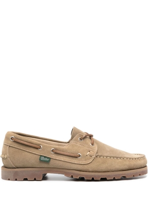 Paraboot Barth suede boat shoes - Neutrals