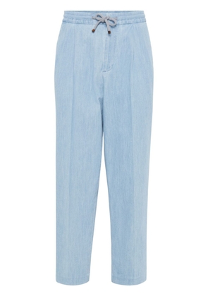 Brunello Cucinelli straight-leg chambray jeans - Blue