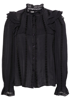 MARANT ÉTOILE Jatedy ruffled blouse - Black