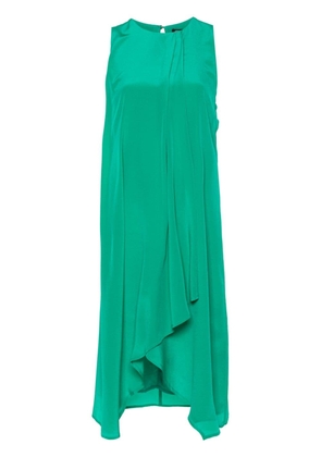 LIU JO sleeveless silk midi dress - Green