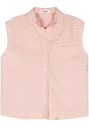 AERON Island sleeveless striped shirt - Pink