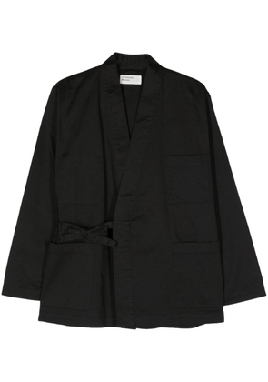 Universal Works Kyoto wraped jacket - Black