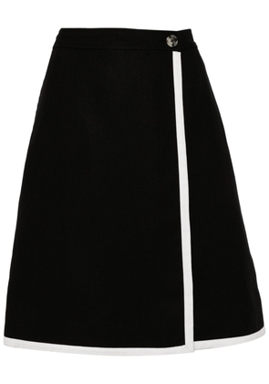 Paul Smith linen wrap skirt - Black