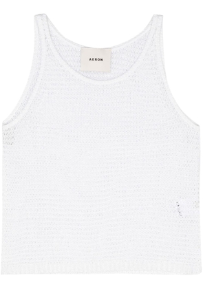 AERON Dreyfuss open-knit tank top - White