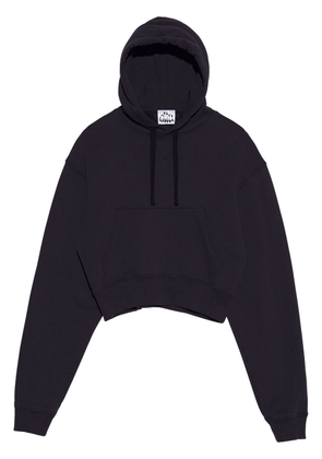 altu tie-dye cropped hoodie - Black