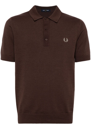 Fred Perry Classic Knitted polo shirt - Brown