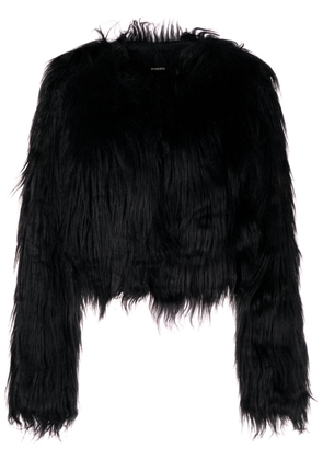 PINKO faux-fur black jacket