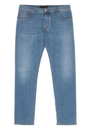 Corneliani mid-rise tapered jeans - Blue
