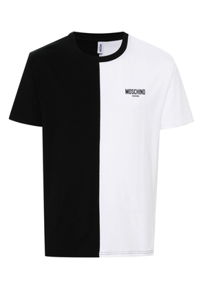 Moschino logo-print colourblock T-shirt - Black