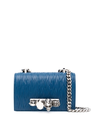 Alexander McQueen Four Ring leather satchel bag - Blue