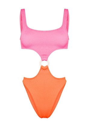 MC2 Saint Barth cut-out crinkled swimsuit - Pink