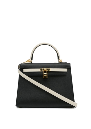 Hermès Pre-Owned 2022 2022 Special Order Epsom Kelly II Sellier 25 satchel - Black