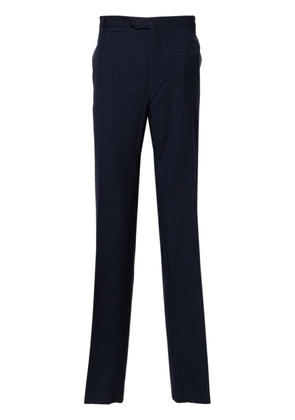 Corneliani mid-rise tailored wool trousers - Blue