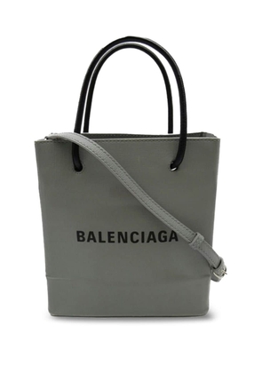 Balenciaga Pre-Owned 2000-2023 XXS Logo Shopping Tote satchel - Grey