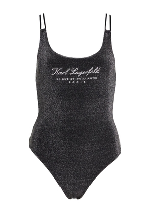 Karl Lagerfeld Hotel Karl Lurex swimsuit - Black
