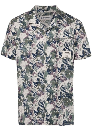 Barbour botanical-print cotton shirt - Neutrals