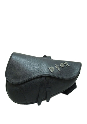 Christian Dior Pre-Owned 2020 Leather Saddle crossbody bag - Black
