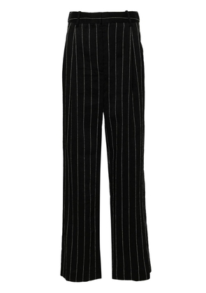 Loulou Studio Enyo striped wide-leg trousers - Black