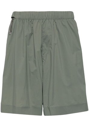 CROQUIS drawstring-waist ripstop shorts - Green