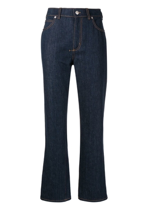 Alexander McQueen high-rise straight-leg jeans - Blue