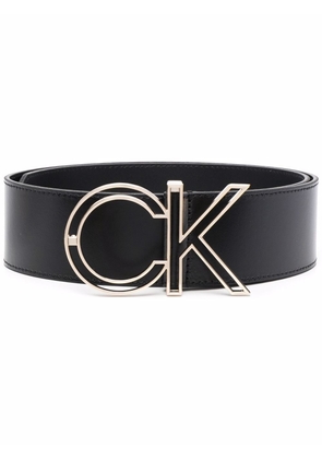 Calvin Klein logo buckle belt - Black