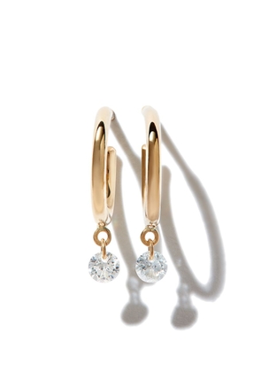 Persée 18kt yellow gold diamond hoop earrings