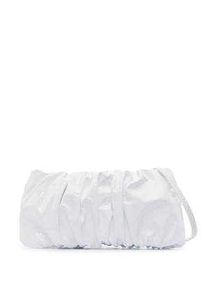 STAUD Bean leather clutch bag - White
