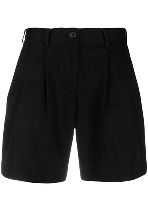 TOTEME pleat-detail tailored shorts - Black