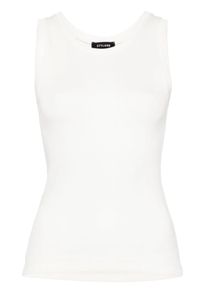 STYLAND sleeveless cotton top - White