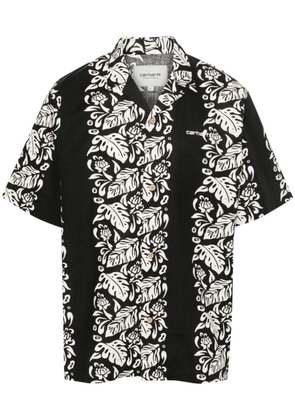 Carhartt WIP S/S Floral shirt - Black