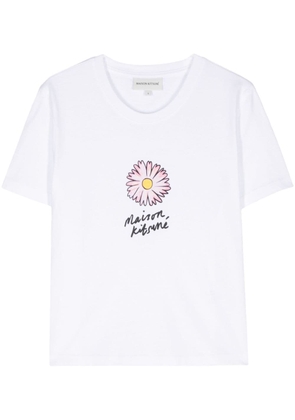 Maison Kitsuné Floating Flower Baby cotton T-shirt - White