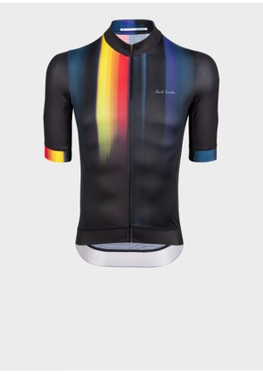 Paul Smith Race Fit Cycling Jersey With 'Artist Stripe' Fade Multicolour