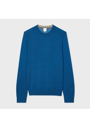 Paul Smith Mid Blue Merino Wool Sweater