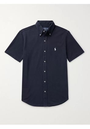 Polo Ralph Lauren - Button-Down Collar Cotton-Piqué Shirt - Men - Blue - XS