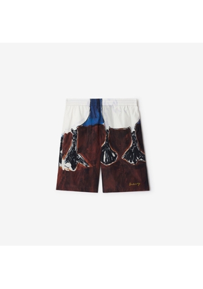 Burberry Swan Nylon Shorts