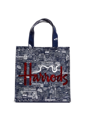 Harrods Small Picture Font Shopper Bag