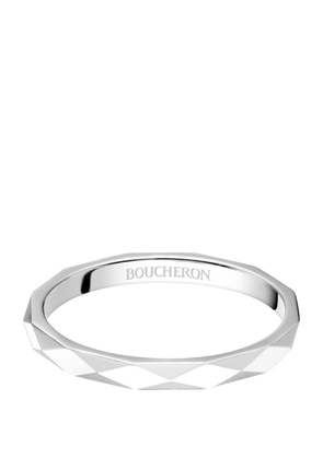 Boucheron Platinum Facette Wedding Ring
