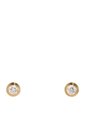Cartier Medium Yellow Gold And Diamond Cartier D'Amour Earrings