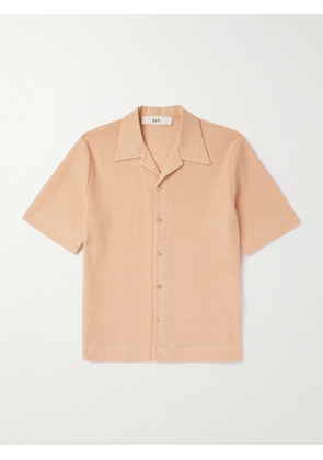 Séfr - Noam Camp-Collar Waffle-Knit Cotton-Blend Shirt - Men - Neutrals - S