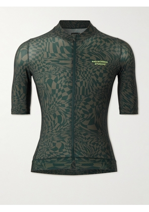 Pas Normal Studios - Essential Printed Cycling Jersey - Men - Green - S