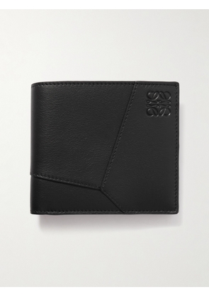 LOEWE - Puzzle Logo-Embossed Leather Billfold Wallet - Men - Black
