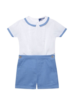 Trotters Cotton Rupert Top And Trousers Set (2-7 Years)