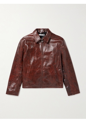 Acne Studios - Leather Blouson Jacket - Men - Brown - IT 44