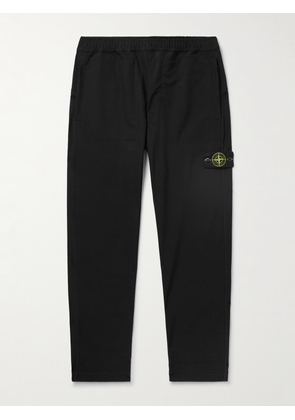 Stone Island - Straight-Leg Logo-Appliquéd Tech-Jersey Sweatpants - Men - Black - S