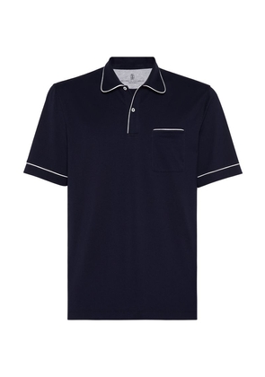Brunello Cucinelli Club Collar Polo Shirt