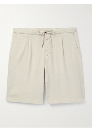 Thom Sweeney - Stretch Linen and Cotton-Blend Shorts - Men - Neutrals - IT 44