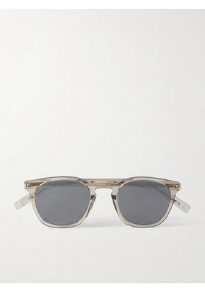 SAINT LAURENT - D-Frame Acetate and Silver-Tone Sunglasses - Men - Neutrals