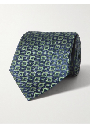 Charvet - 8.5cm Silk-Jacquard Tie - Men - Green